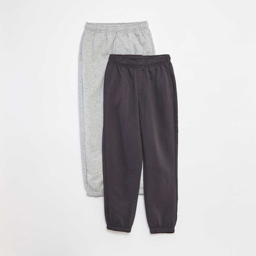 Lot 2 pantalons joggings en molleton