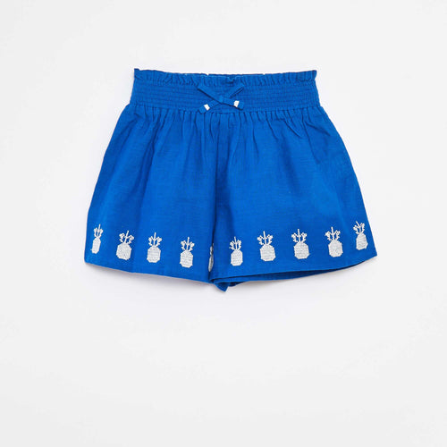 Short avec broderies anglaises