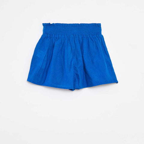 Short avec broderies anglaises