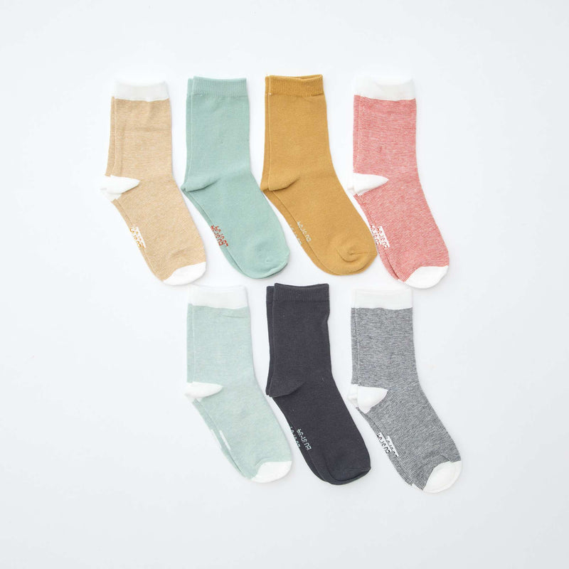Lot de 7 paires de chaussettes imprimées