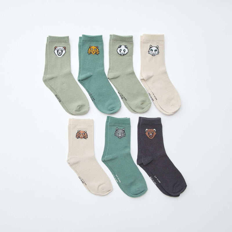 Lot de 7 paires de chaussettes imprimées