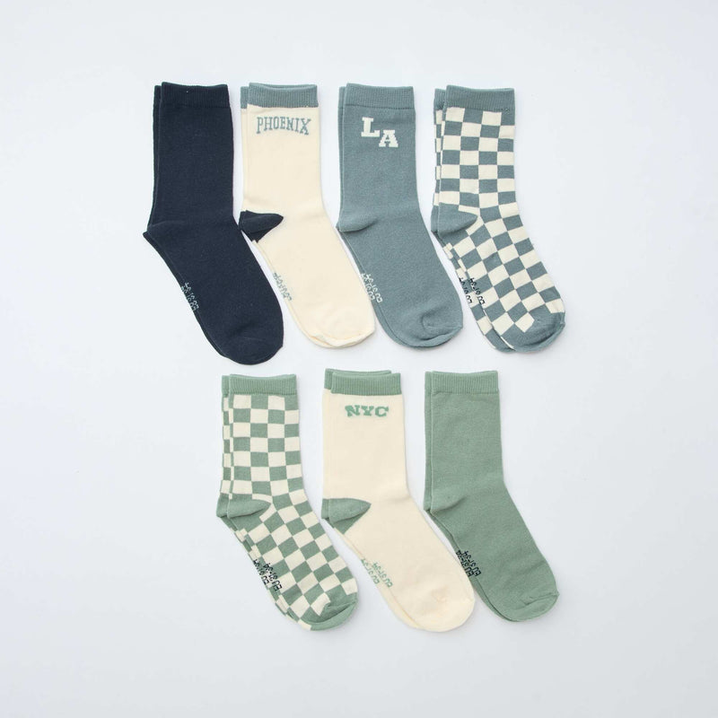Lot de 7 paires de chaussettes imprimées