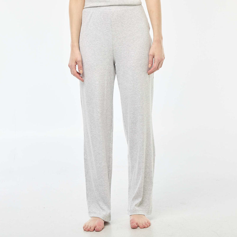 Pantalon côtelé de nuit all-over 'fleur'