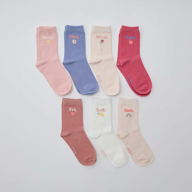 Lot de 7 paires de chaussettes mi-hauteur