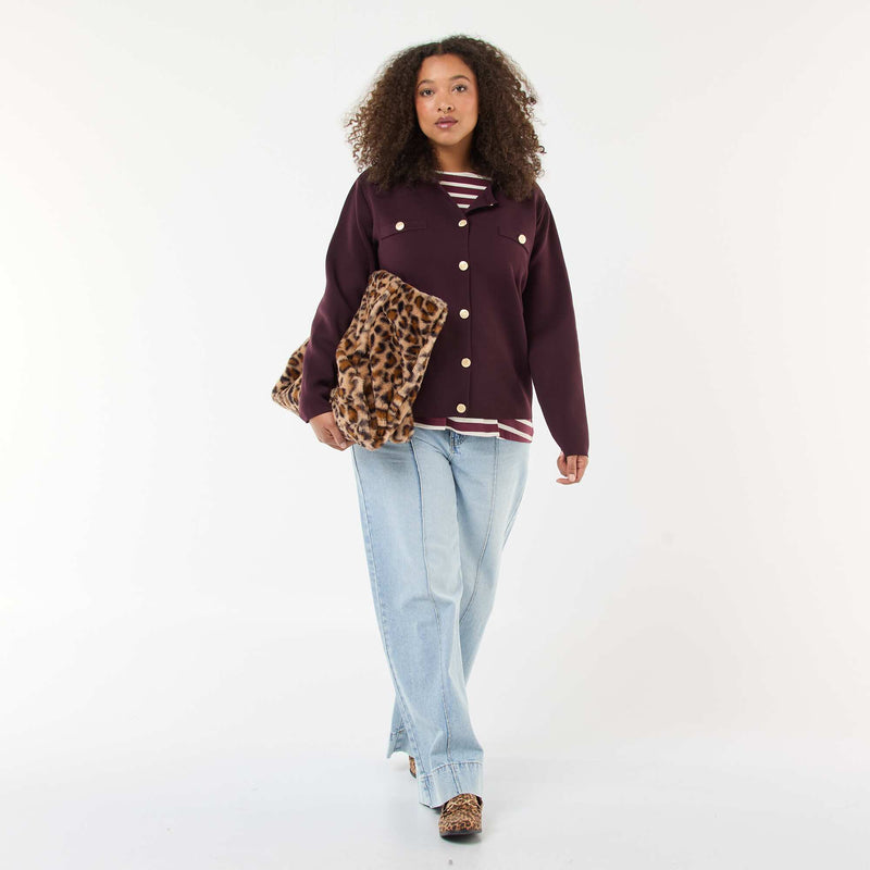 Tee-shirt marinière oversize