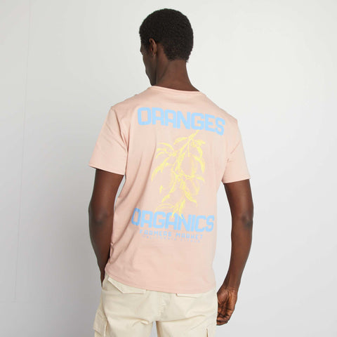 T-shirt imprimé recto/verso manches courtes