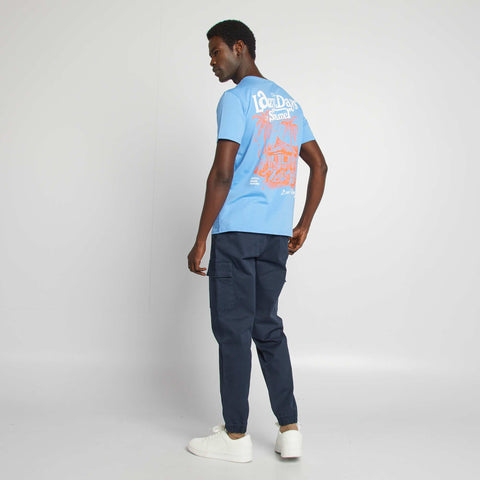 T-shirt imprimé recto/verso manches courtes