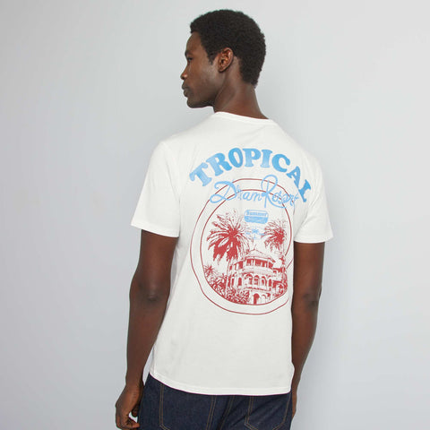 T-shirt imprimé recto/verso manches courtes