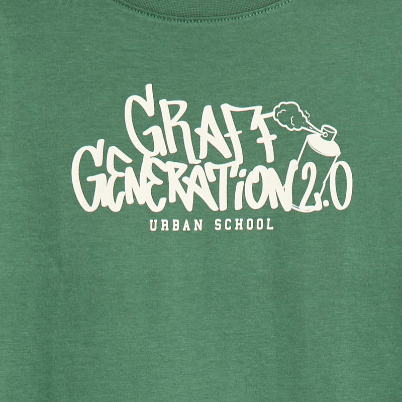 T-shirt imprimé fantaisie à manches longues