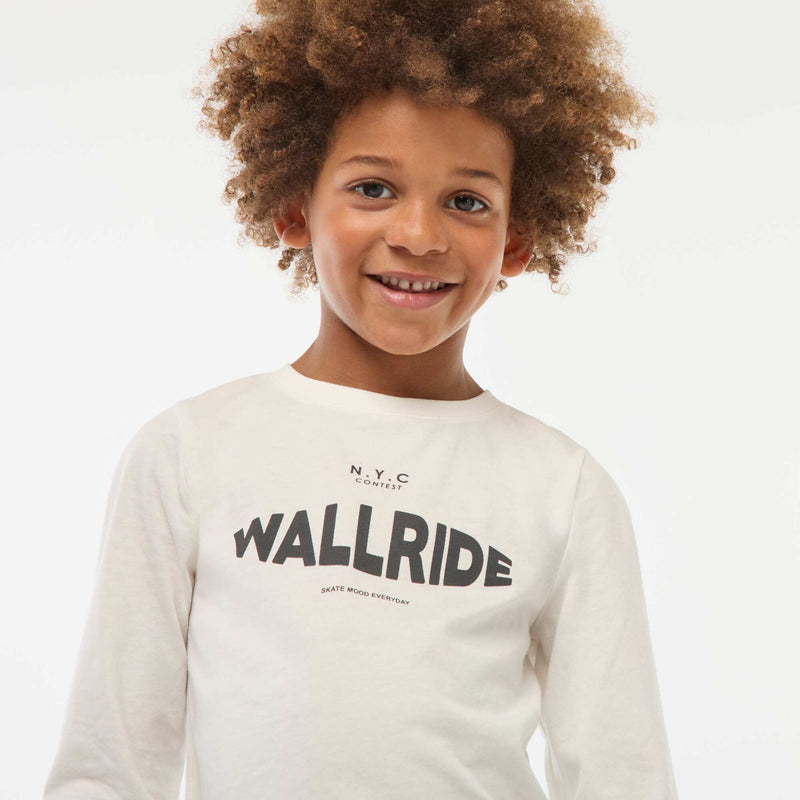 T-shirt imprimé fantaisie à manches longues