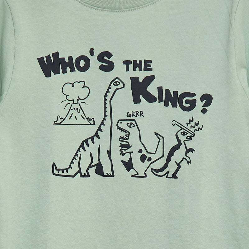 T-shirt imprimé fantaisie à manches longues