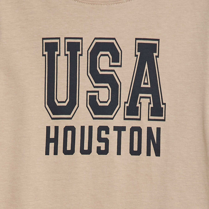 T-shirt imprimé fantaisie à manches longues