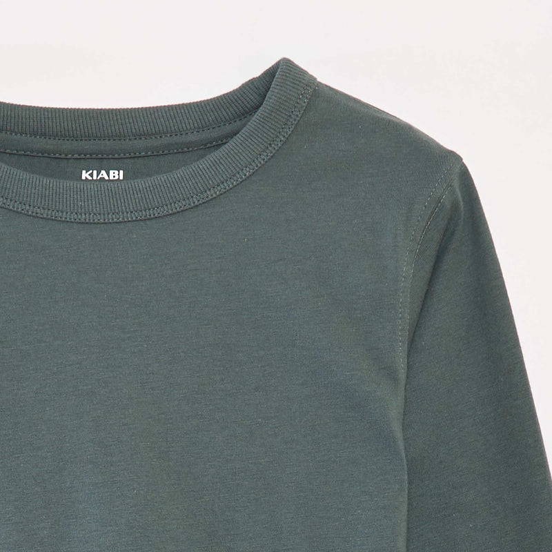 T-shirt manches longues uni