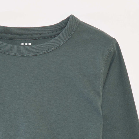 T-shirt manches longues uni