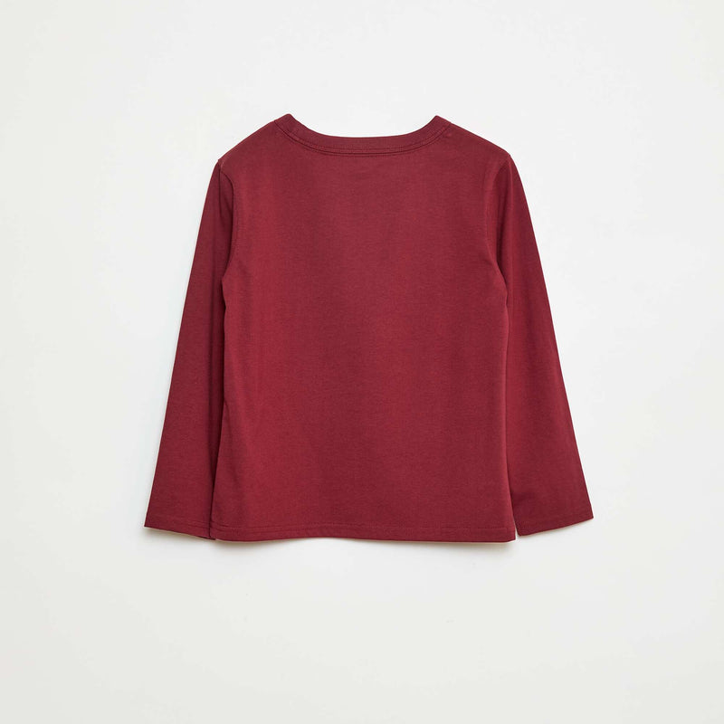 T-shirt manches longues uni
