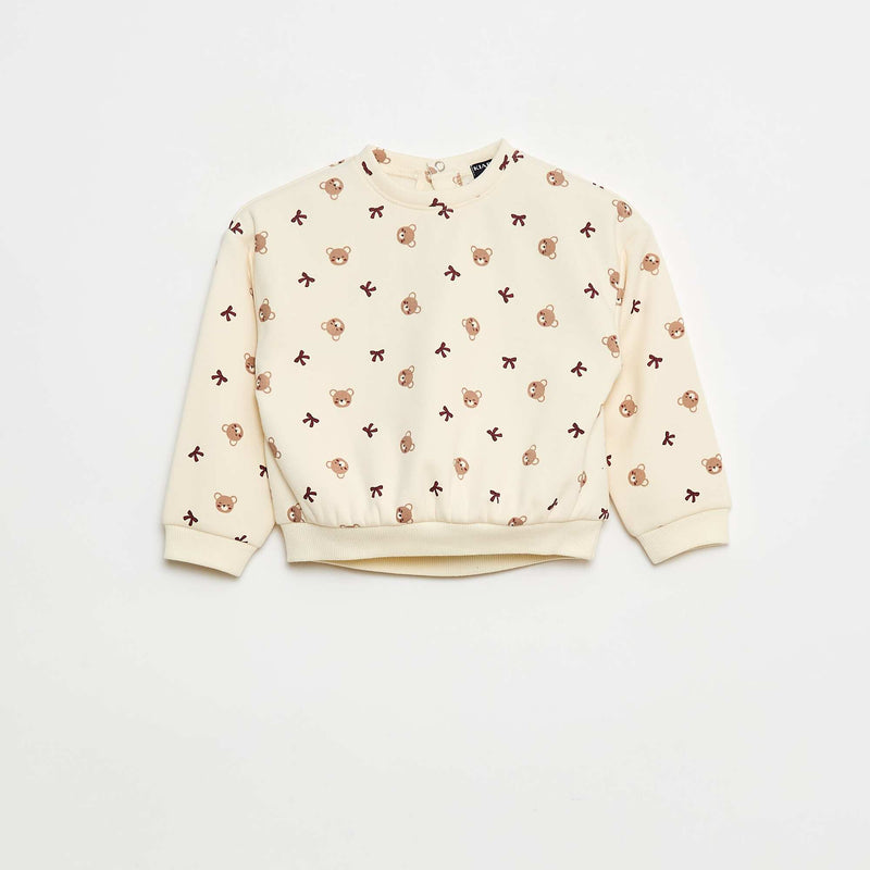 Pull polaire à motif