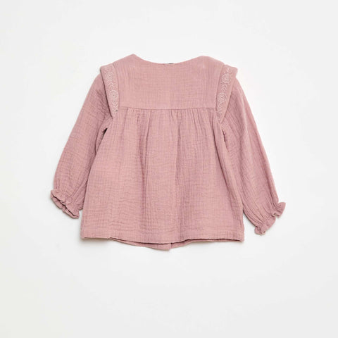 Blouse en gaze de coton