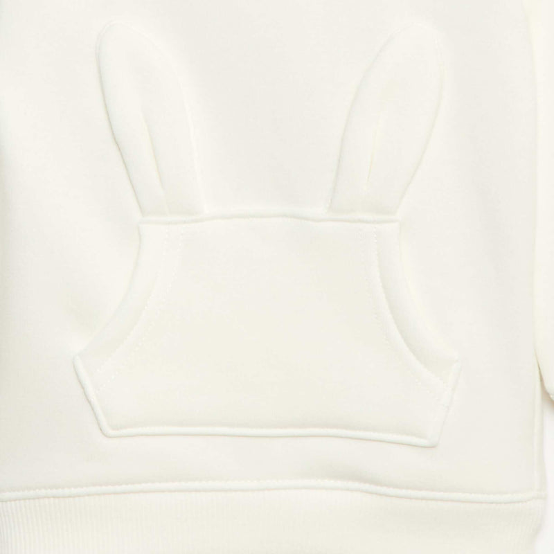 Sweat à capuche en molleton animé lapin