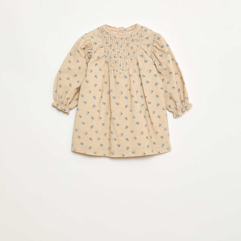 Robe à motif en velours