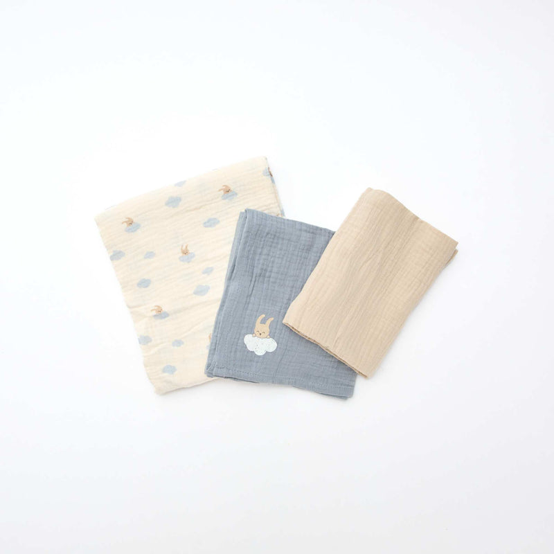 Lot de 3 langes en gaze de coton