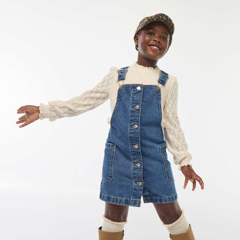 Robe salopette en jean