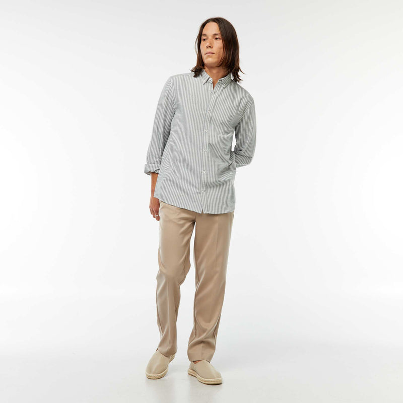 Chemise Oxford avec motif à rayures
