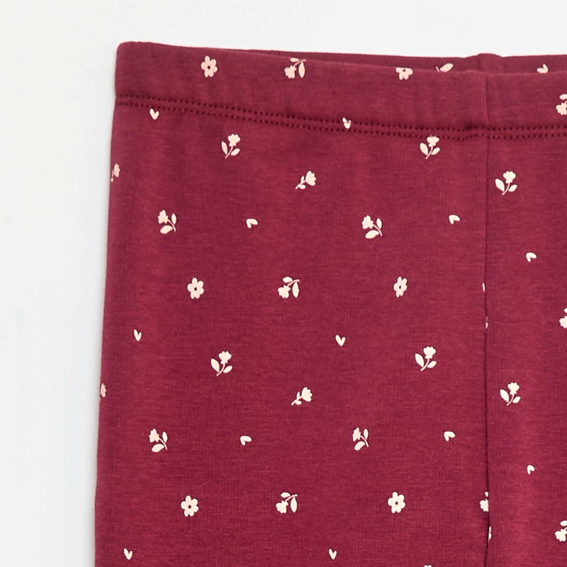 Legging chaud imprimé intérieur velours