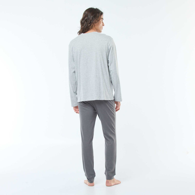 Ensemble pyjama long en jersey t-shirt + pantalon - 2 pièces
