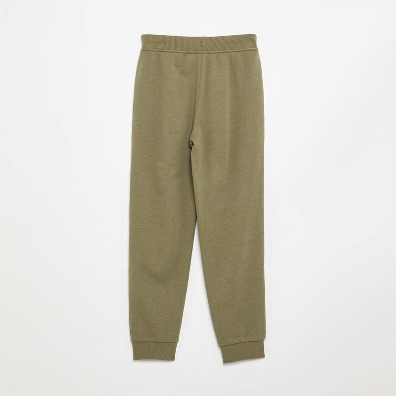 Pantalon de jogging uni avec taille élastiquée