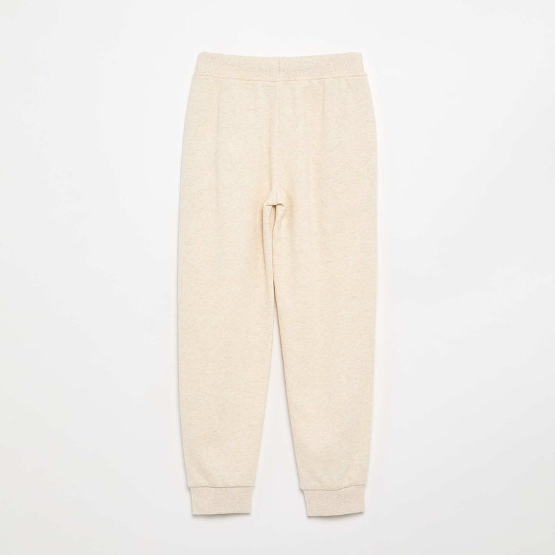 Pantalon de jogging uni avec taille élastiquée