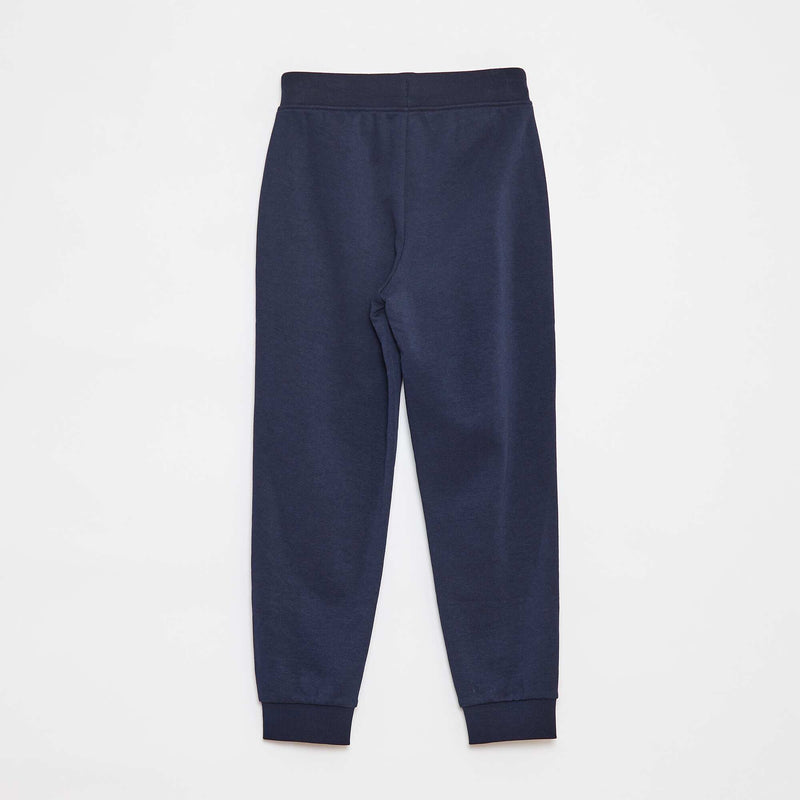 Pantalon de jogging uni avec taille élastiquée