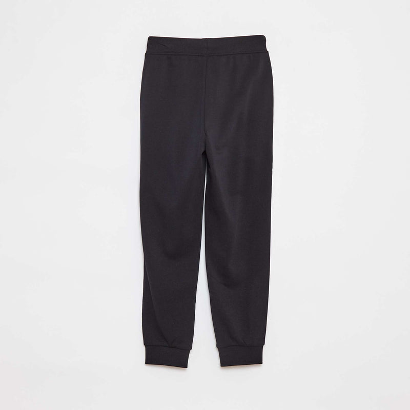 Jogging uni avec taille élastiquée