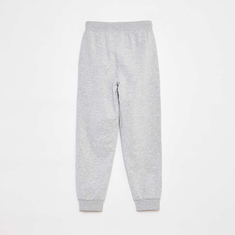 Pantalon de jogging uni avec taille élastiquée