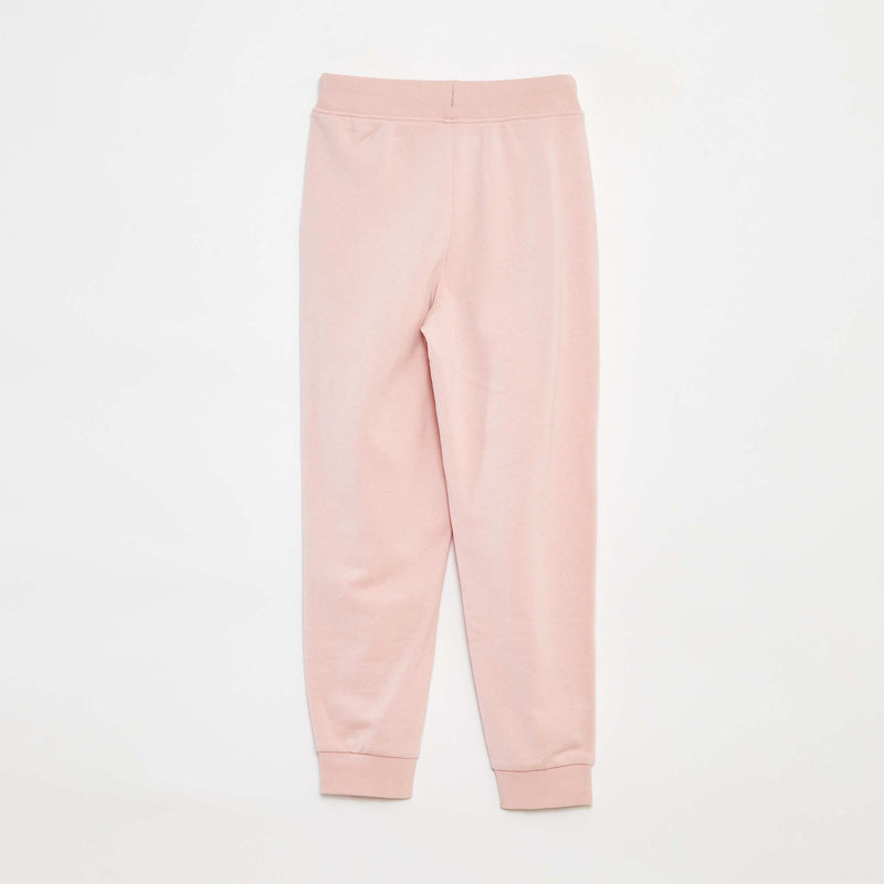 Jogging uni avec taille élastiquée