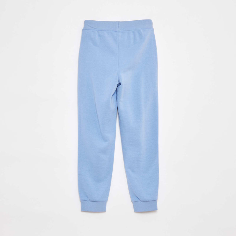 Jogging uni avec taille élastiquée