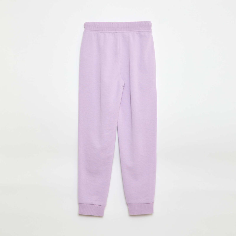 Jogging uni avec taille élastiquée