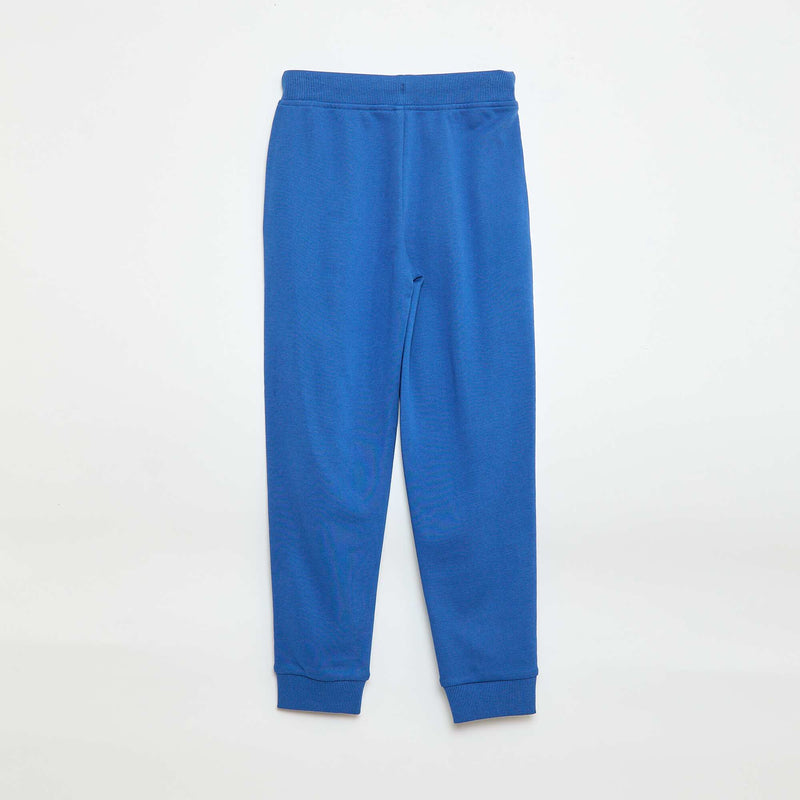 Jogging uni avec taille élastiquée