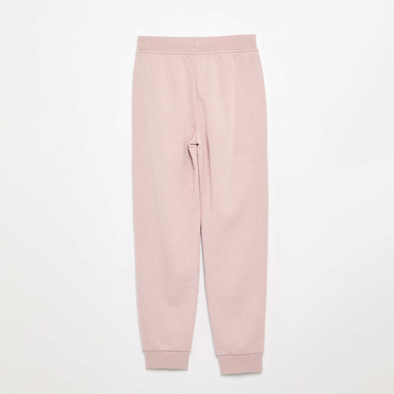 Pantalon de jogging uni avec taille élastiquée