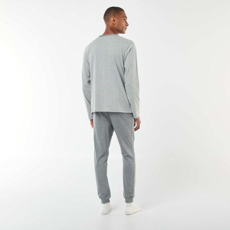 Ensemble pyjama long t-shirt + pantalon - 2 pièces