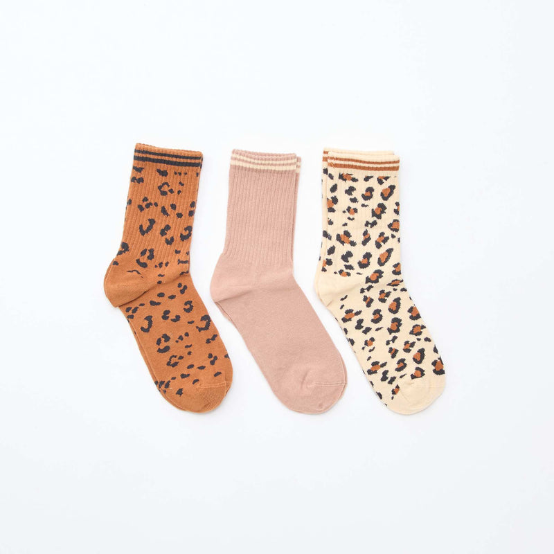 Chaussettes côtelées fantaisies