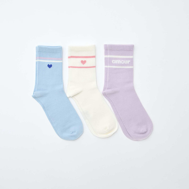 Chaussettes côtelées fantaisies