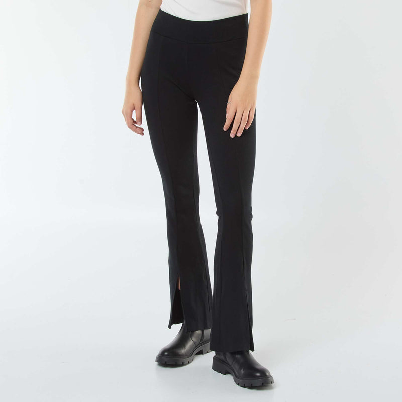 Legging flare en rib