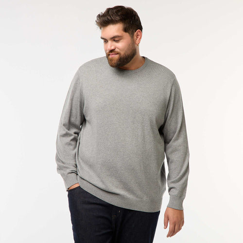 Pull en maille uni col rond