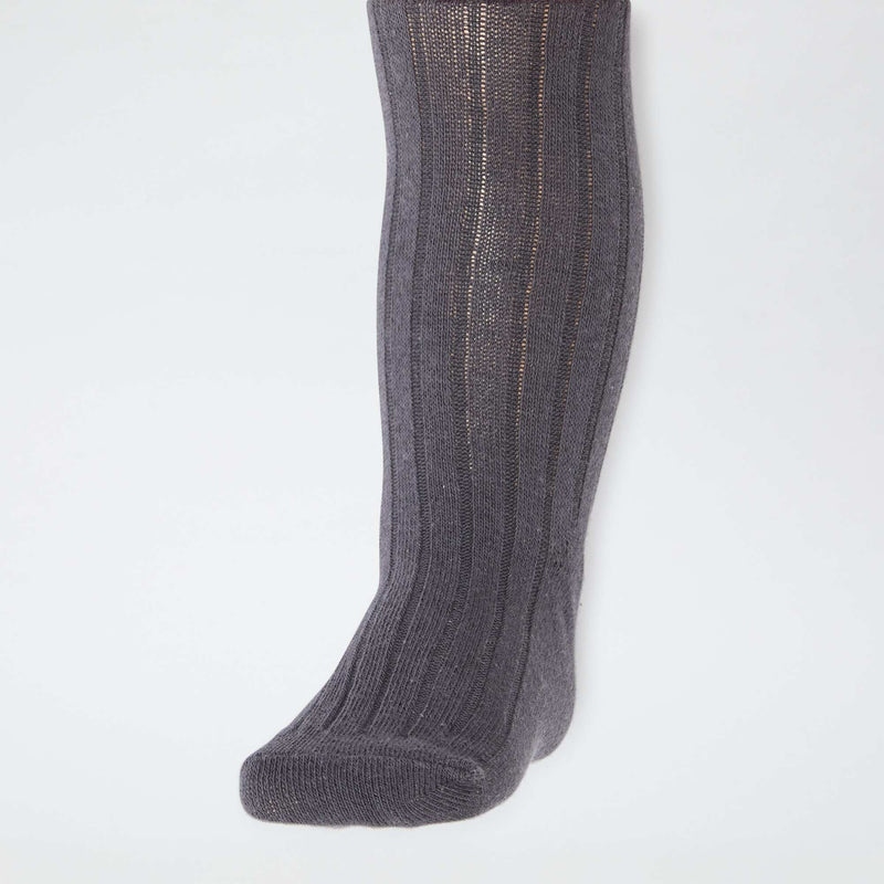 Lot de 2 collants côtelés chauds