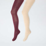 Beige/bordeaux
