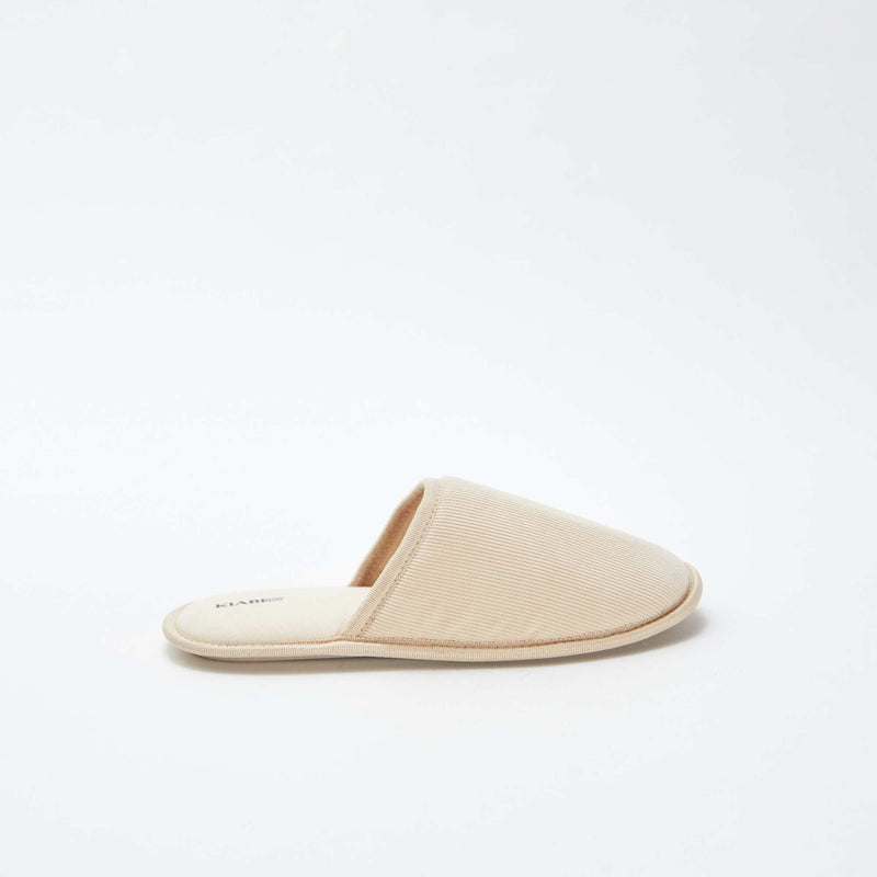 Chaussons mules en velours