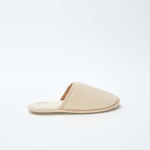 Chaussons mules en velours