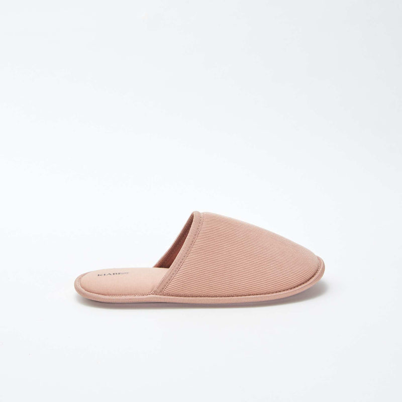 Chaussons mules en velours