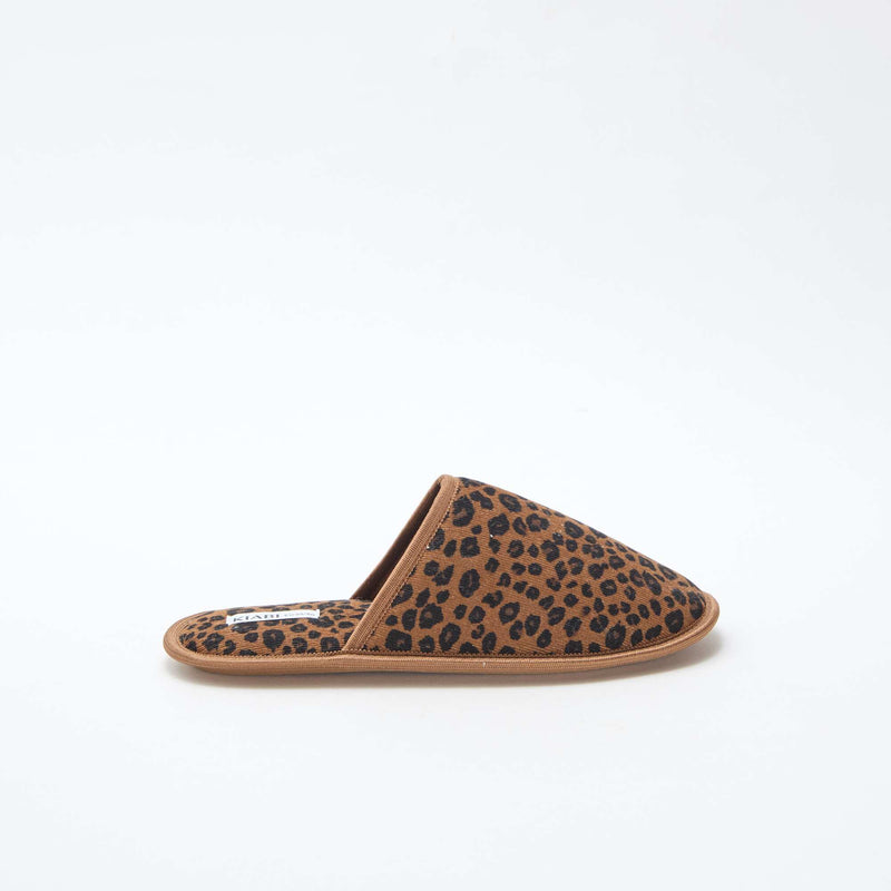 Chaussons mules en velours