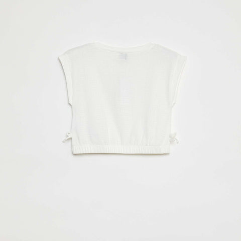 T-shirt à manches courtes avec taille élastique